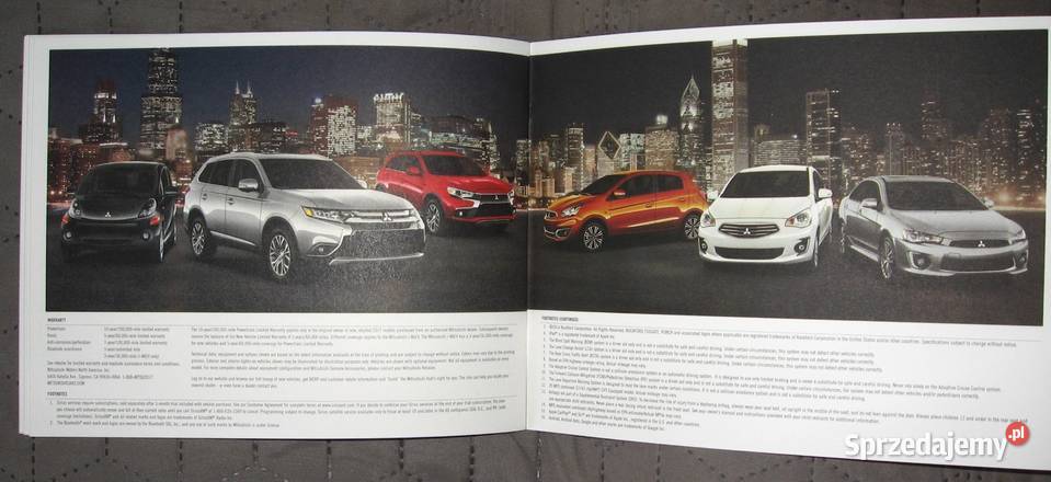 Mitsubishi 2017 Model Line Up prospekt katalog Kępice