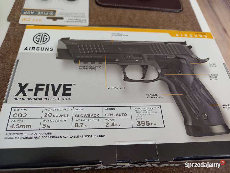 Wiatrówka Sig Sauer P226 XFive 45 mm Black