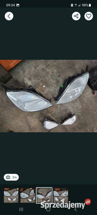 Lampy przednie przeciwmgłowe ford fiesta mk5 mk6 osobowe pomorskie Puck