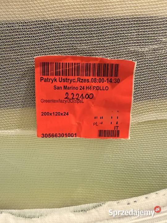 Łóżko z materacem 140x200 w stanie 200cm Warszawa