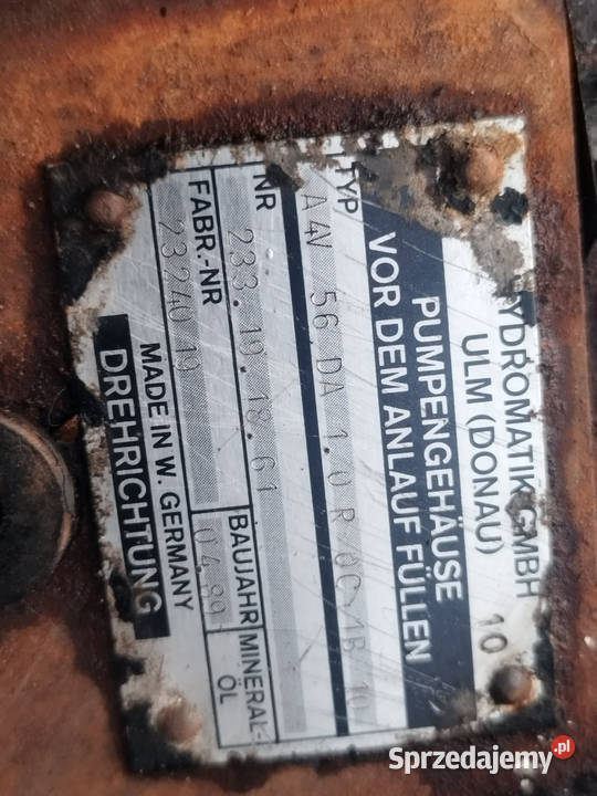 Pompa hydrauliczna A4V56DA10 Pompa A4V56 Strzyżew