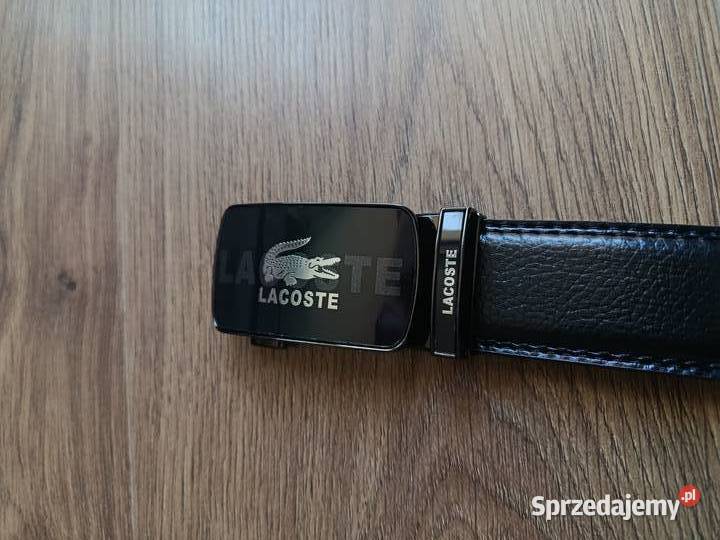 Pasek skórzany męski Lacoste do garnituru i na Białystok
