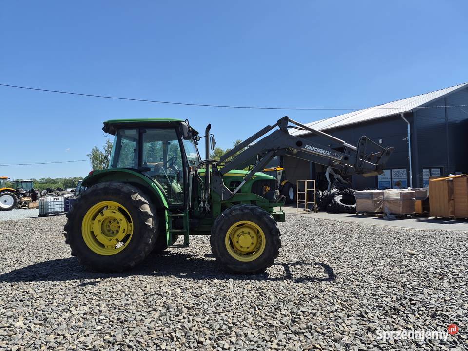 Traktor John Deere 6100D z ładowaczem Faucheux Turek
