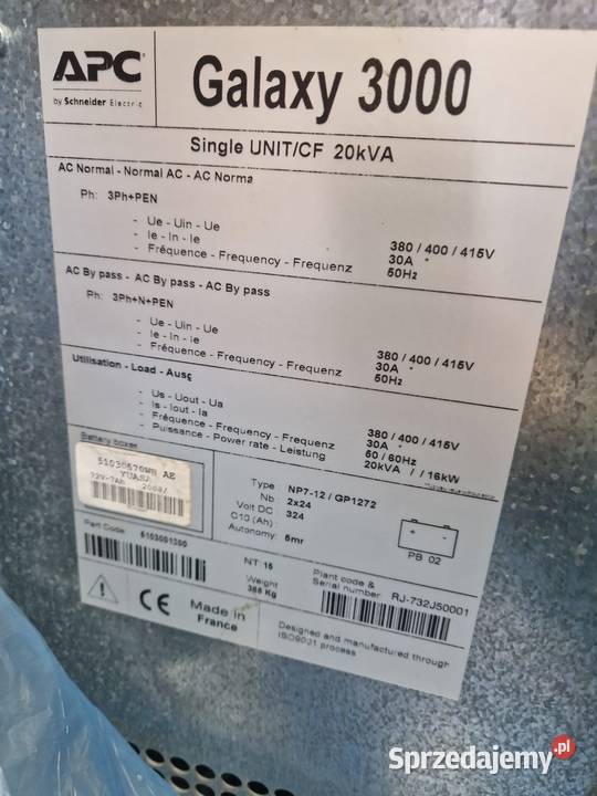 Magazyn energii UPS Zasilacz awaryjny 3fazowy Środa Wielkopolska