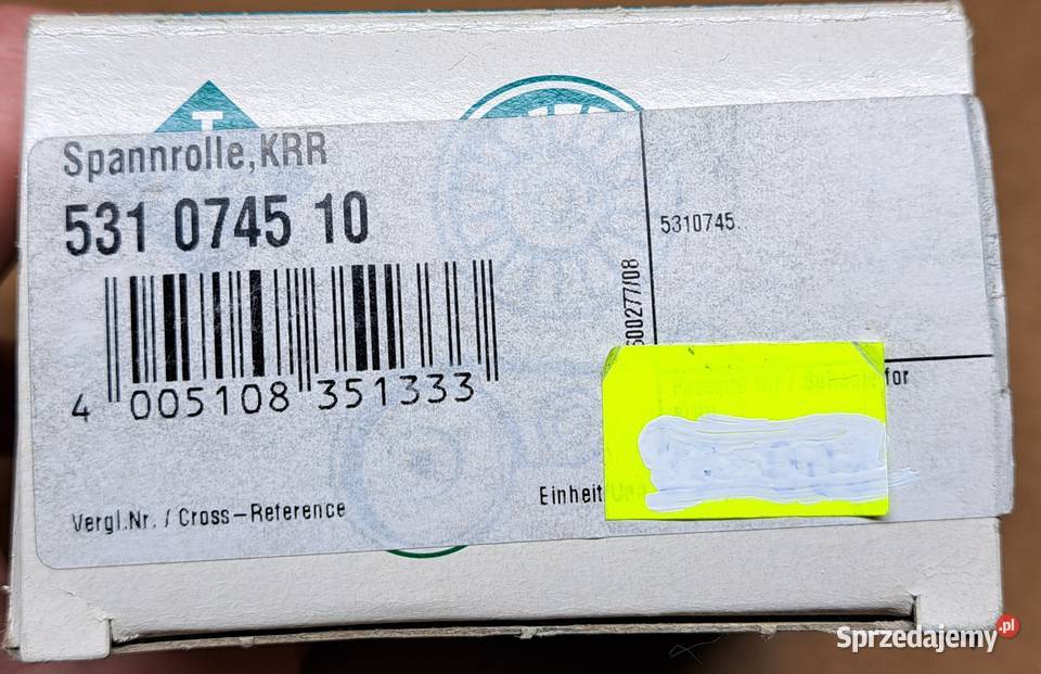 FAG ROLKA NAPINACZA AUDI A4 B5 A6 C5 VW PASSAT osobowe Mielęcin sprzedam
