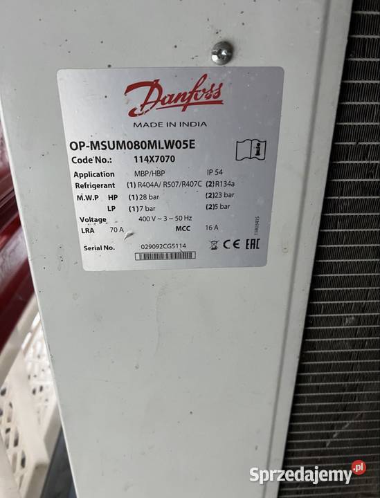 Agregat Regat Nabiatowy Chłodniczy Lodówka Sklep