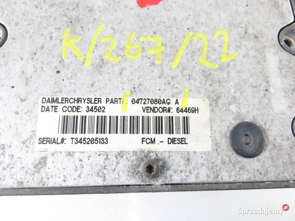 STEROWNIK SILNIKA CHRYSLER VOYAGER IV małopolskie sprzedam