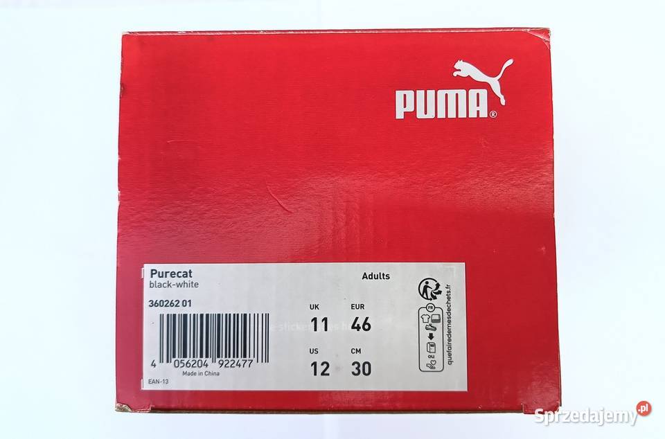 Klapki unisex PUMA Purecat czarne nowy komplet Dęblin