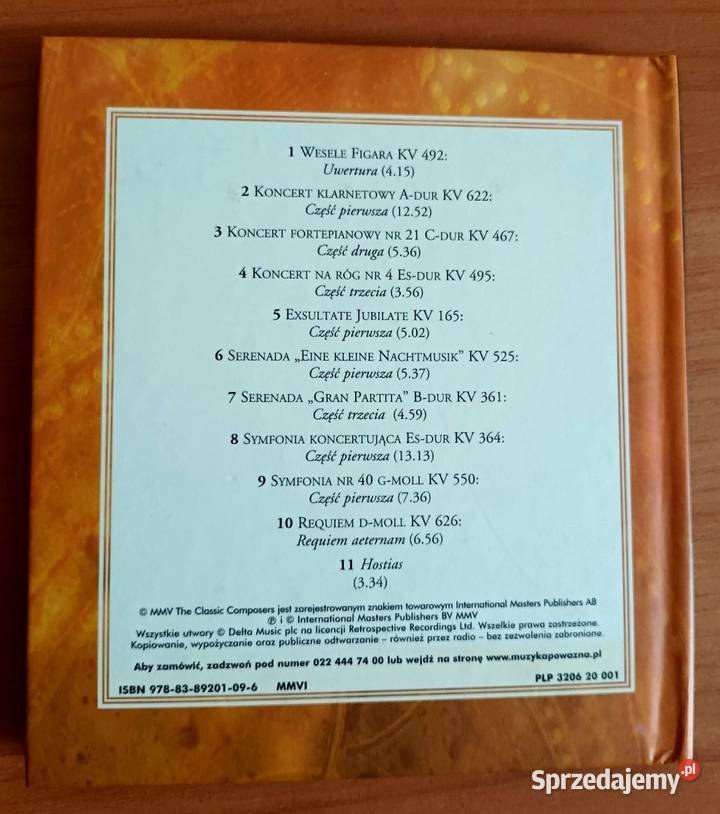 Mozart Mistrzowskie Dzieła CD Nowa Mistrzowie Opole