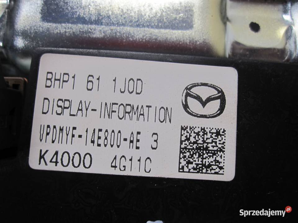 MAZDA 3 III 14r ekran wyświetlacz BHP1611J0D Nawigacje fabryczne Kielce