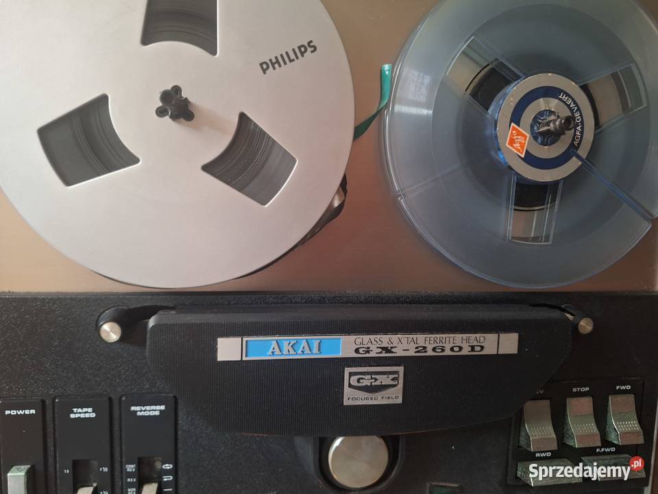 Magnetofon szpulowy Akai Gx 260 D pokrywa Szczecin sprzedam