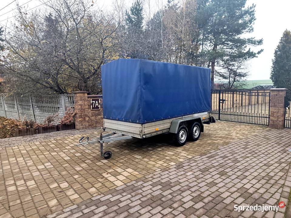 Przyczepa RYDWAN Dwuosiowa DMC 750 320 x 150 Burtowe i plandeki