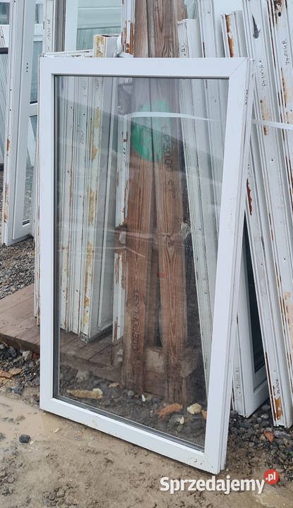 OKNA KacprzaK Witryna 79x131 FIX Używany PCV Siedlce