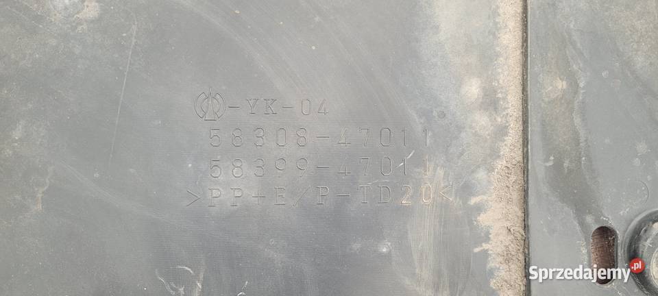 TOYOTA PRIUS 3 III OSŁONA PŁYTA TYŁ osobowe Karoseria śląskie