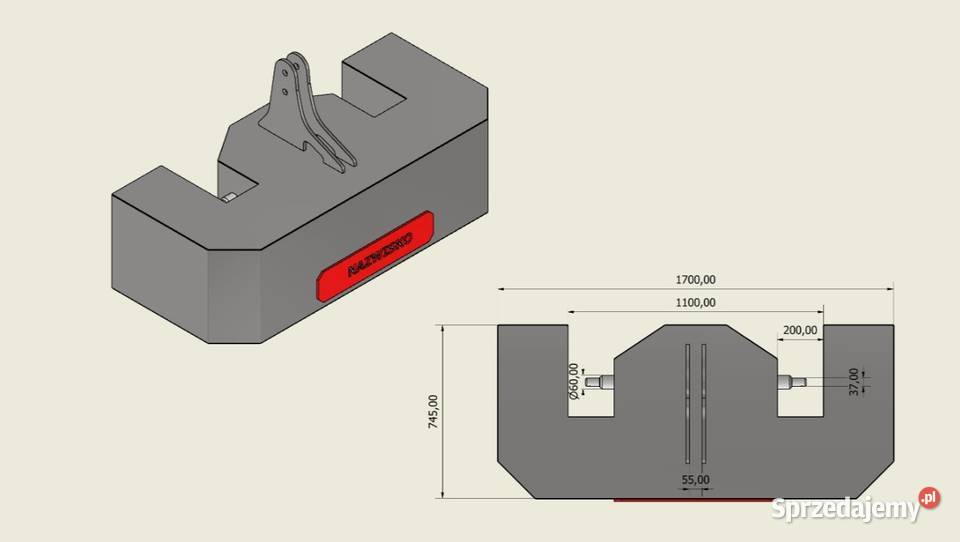 Obciążnik balast do ciągnika rolniczego sprzedam