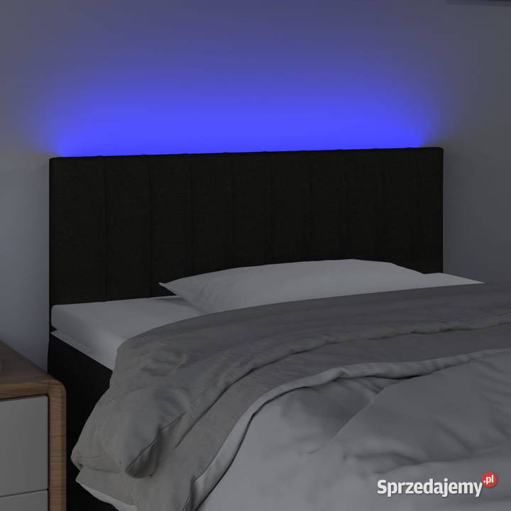 Zagłówek do łóżka z LED czarny 100x5x7888 sprzedam