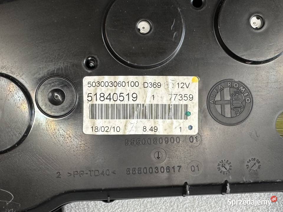 LICZNIK ZEGARY PRĘDKOŚCIOMIERZ FIAT GRANDE PUNTO mazowieckie Warszawa