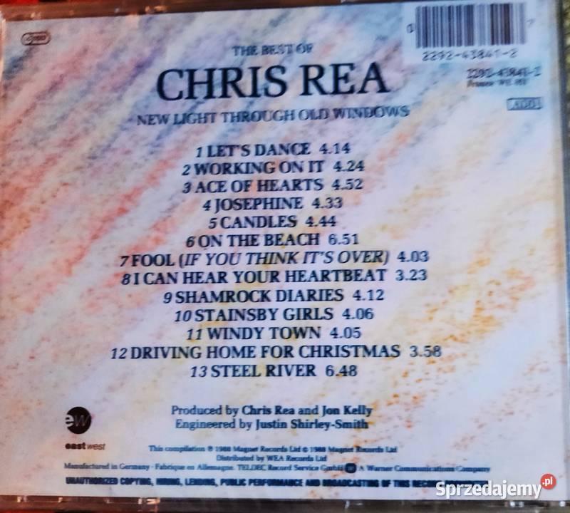 Sprzedam Album CD Chris Rea Best Of Light 1 płyta Katowice