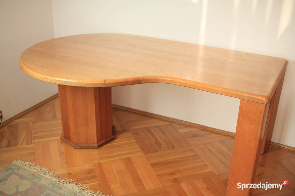 Duże biurko lity dąb do pracownipokoju dziecka 75cm śląskie sprzedam