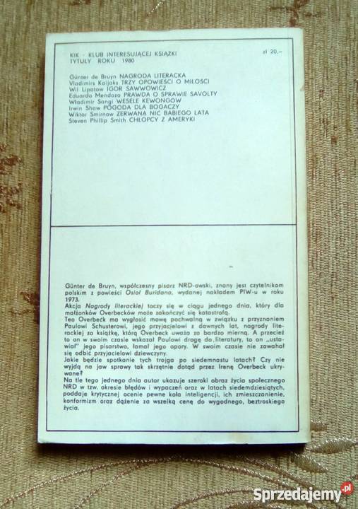 NAGRODA LITERACKA Gunter de BRUYN