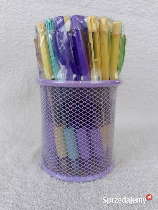 Zestaw 40 długopisów organizer wielokolorowe Garwolin