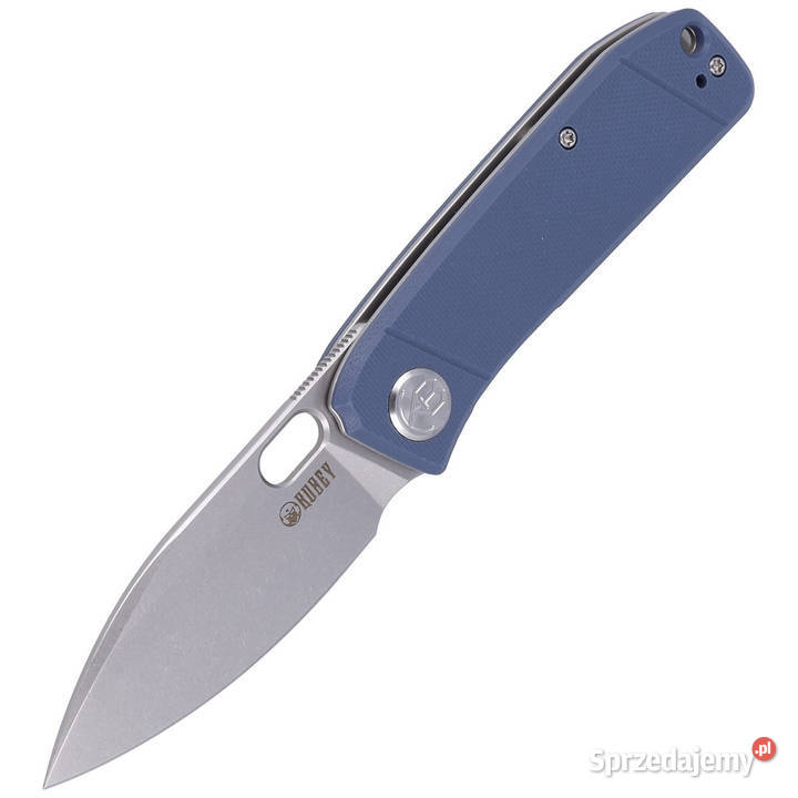 Nóż składany Kubey Hyde Denim Blue G10 Sand