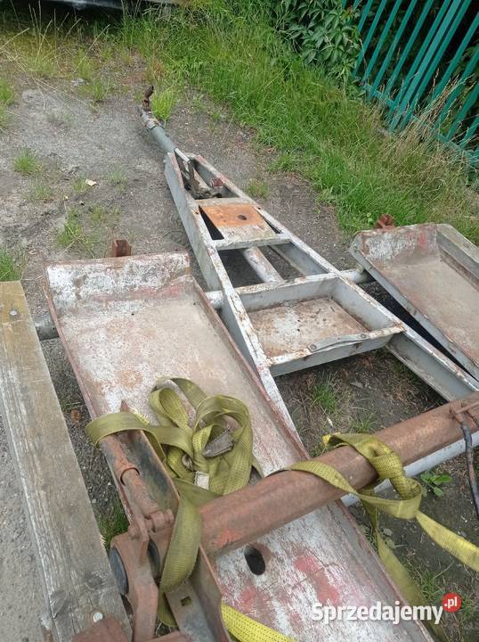 mocna przyczepa laweta 21x41 na pojedynczych Żywiec