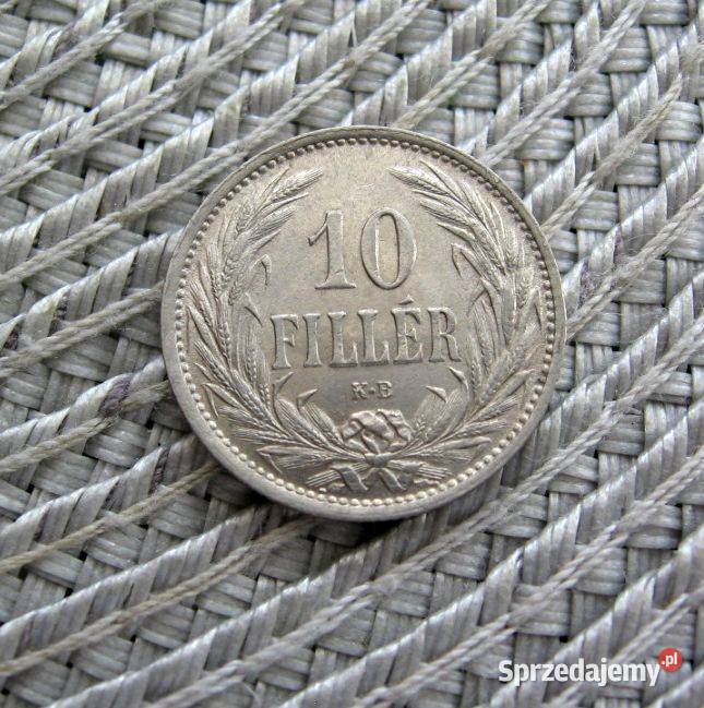 Węgry 10 Filler 1908r wielkopolskie Kalisz