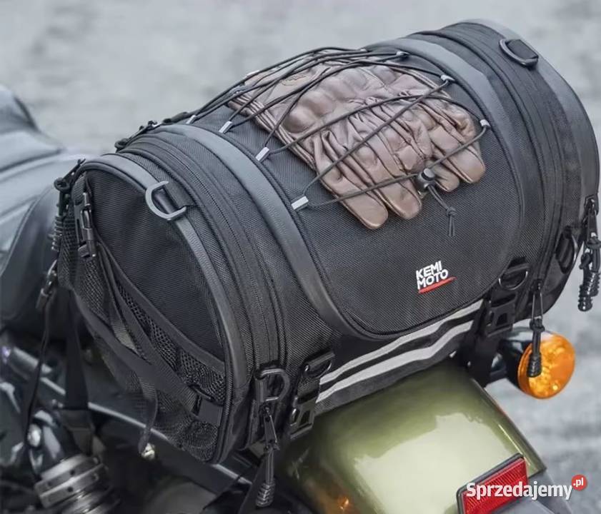 Nowa torba motocyklowa czarna na bagaznik fotel śląskie