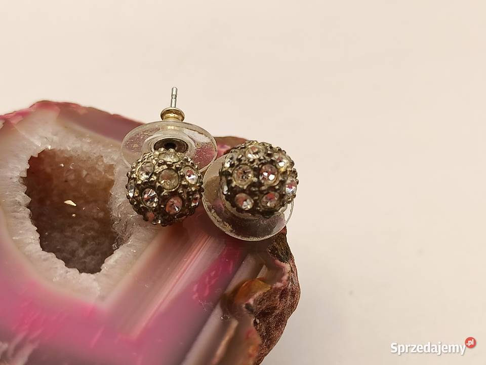 Kolczyki kuleczki z kryształkami Zamość