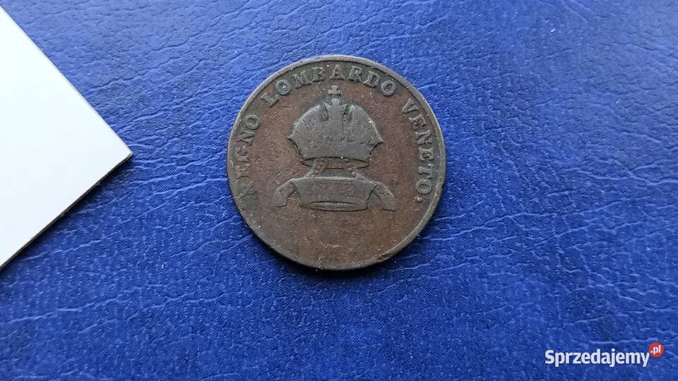 Stare monety 5 centesimi 1834 Lombardia Wenecja Antyki, Sztuka, Kolekcje podkarpackie Lesko