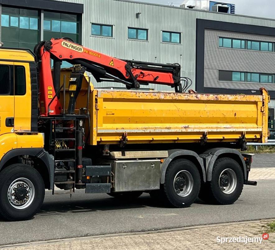 Wywrotka 6x6 z dzwigiem MAN