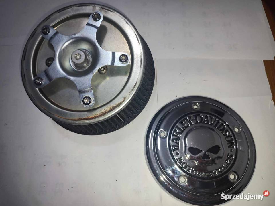 Harley filtr powietrza stożek KN Skull