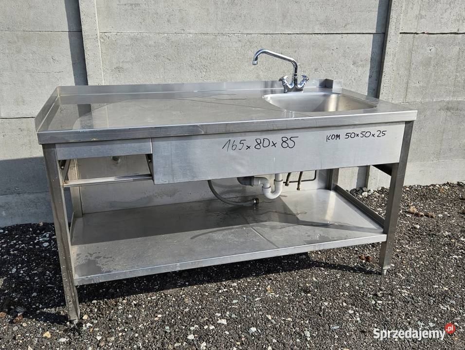 Zlew 1komorowy 165x80x85 komora 50x50x25 481 wielkopolskie Krotoszyn