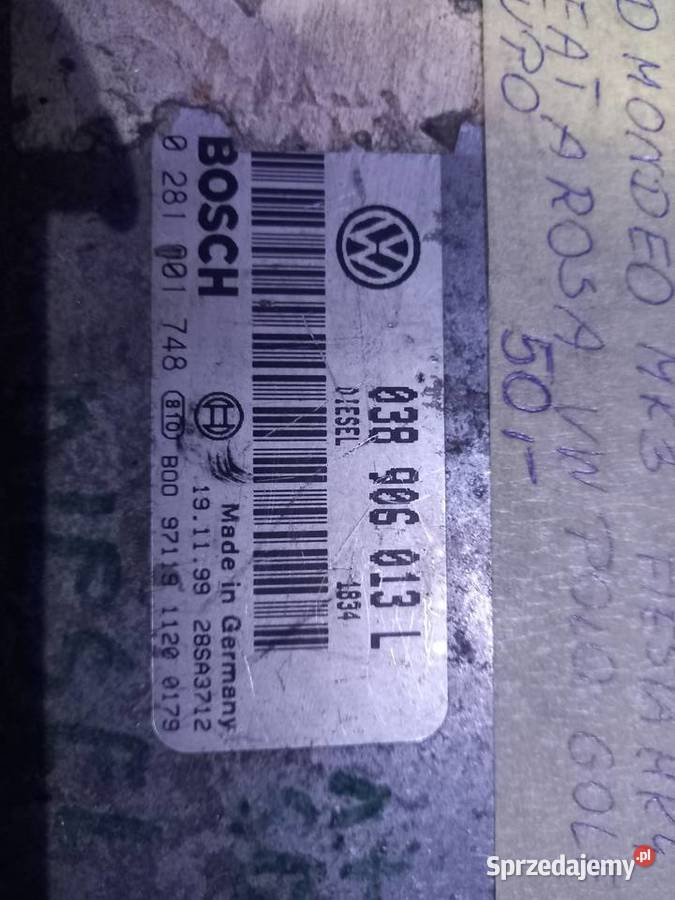 Komputer VW 038906013L sprawny orginalny Margonin