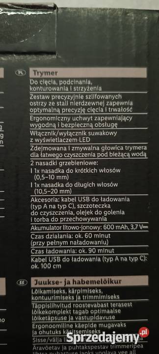 CIEN BEAUTY CBBT 37 A1 trymermaszynka do włosów Ełk