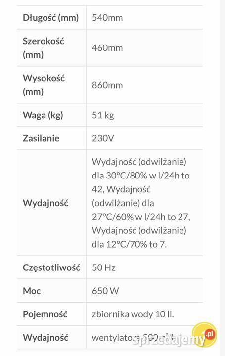 Przemysłowy profesjonalny MOCNY osuszacz Pozostałe mazowieckie Przysucha