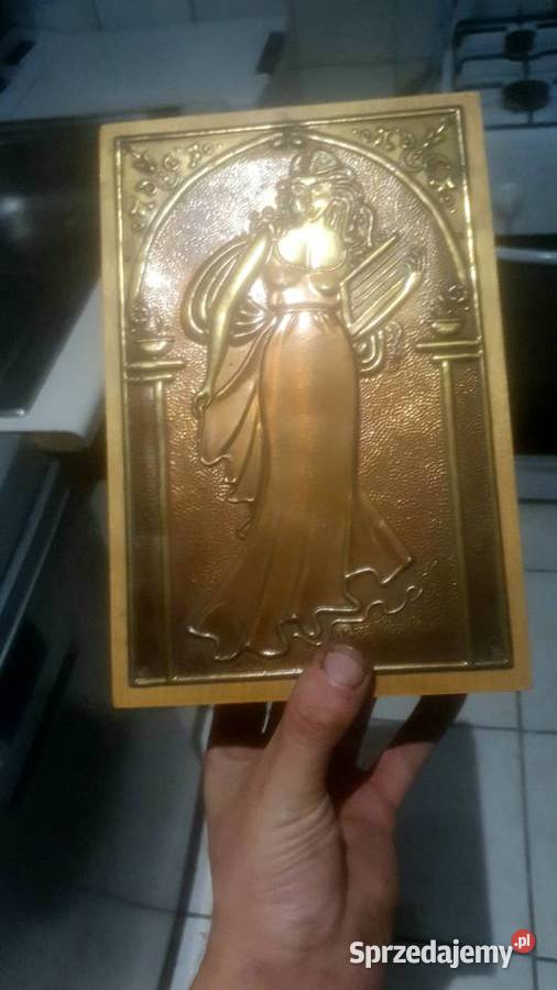 Stara ukrainska drewniana szkatulka zdobiona lubuskie Zielona Góra