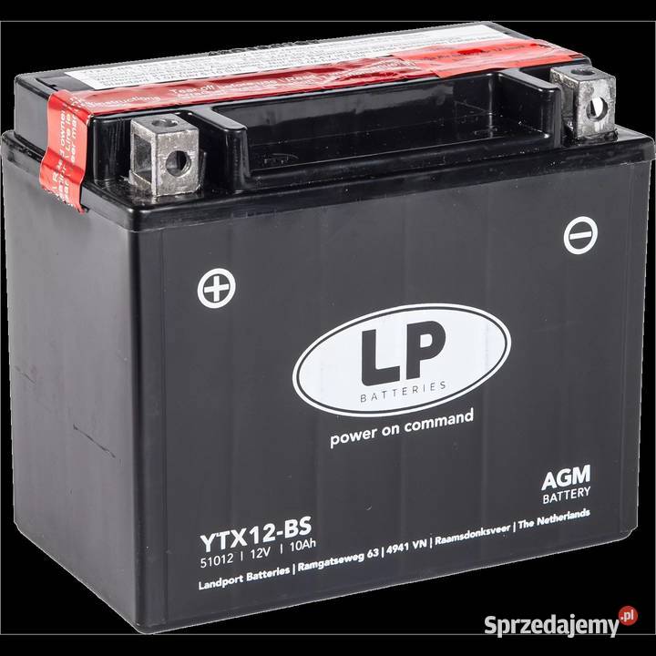 Akumulator motocyklowy Landport YTX12BS 12V 10Ah Kraków