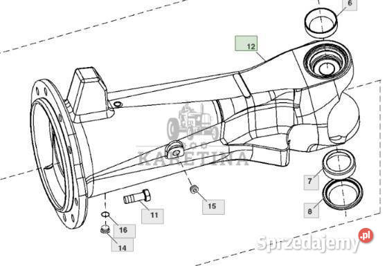 John Deere 7830 Obudowa Przedniego Mostu Pochwa Jastrzębniki