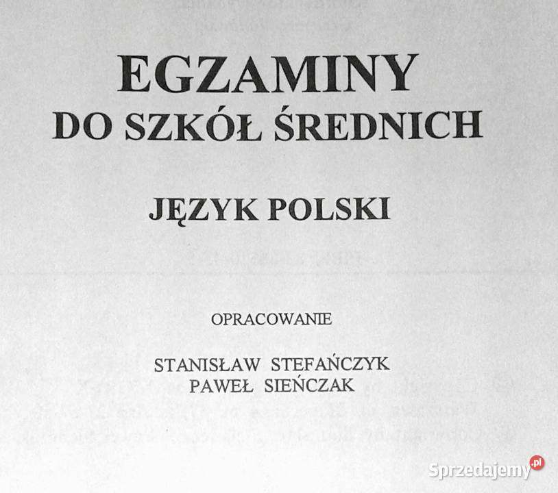 Egzaminy do szkół średnich Język polski Chełm