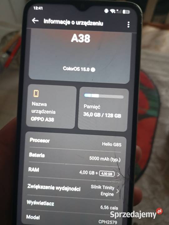 Sprzedam telefon oppo a 38 Kłodzko