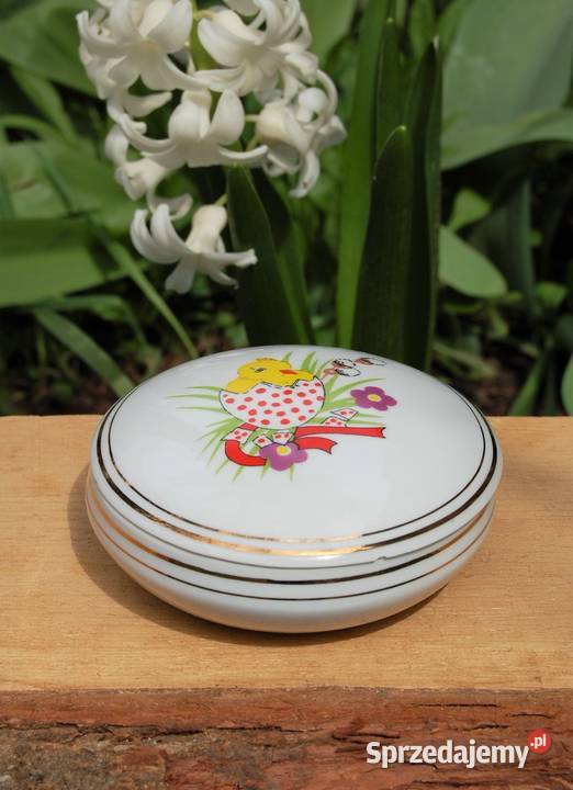 Puzderko bomboniera Wielkanoc porcelana Ćmielów Porcelana i szkło Porcelana i szkło lubelskie Lublin