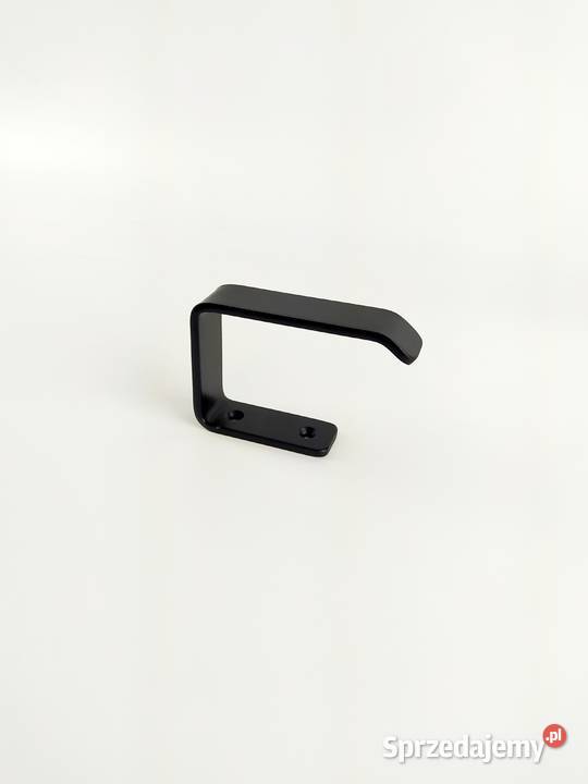 Zestaw wieszaków do łazienki metalowy czarny Kraków