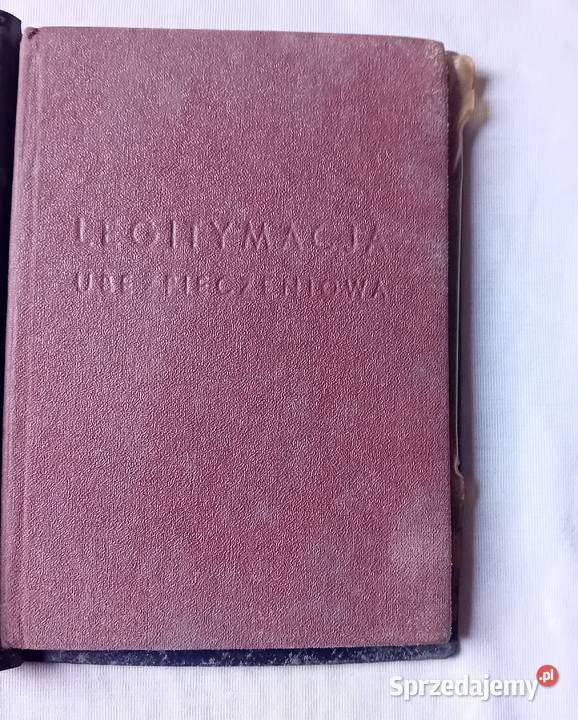 Legitymacja ubezpieczeniowa pracownika PKP 1964 Antykwariat wielkopolskie sprzedam