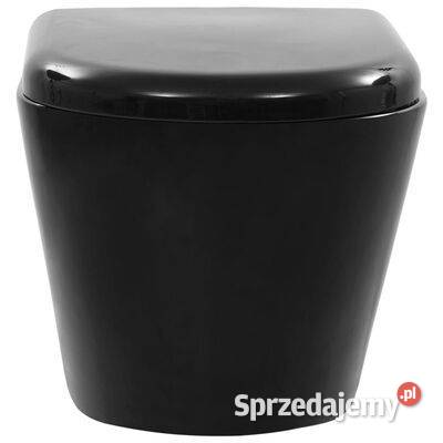 vidaXL Wisząca toaleta bez kołnierza ceramiczna Dom i Ogród mazowieckie Warszawa