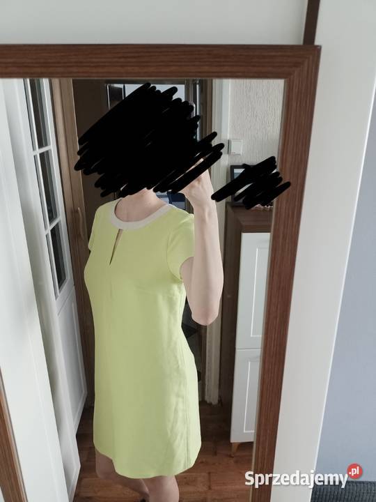 Sukienka limonkowa rozmiar M Konin