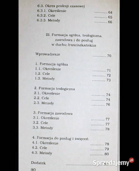 Zasady formacji franciszkańskiej Alojzy Warot lubelskie Chełm