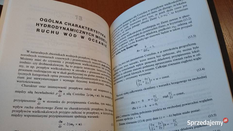 Elementy hydromechaniki geofizycznej Czesław Gdańsk sprzedam
