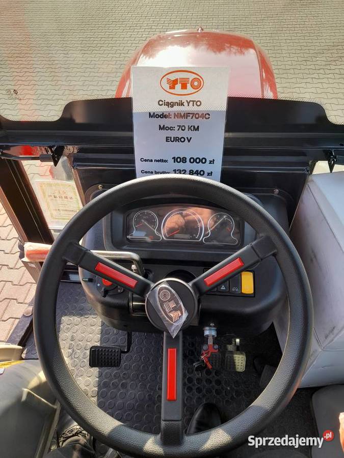 YTO ciągnik rolniczy 70 euroV dotacje prow